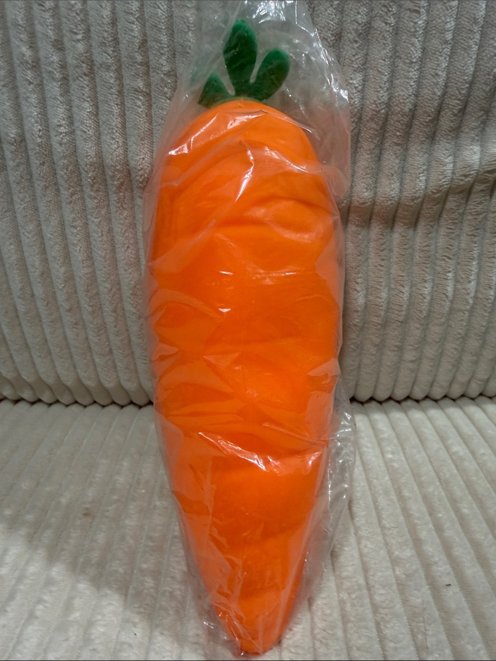 Large Carrot Squishy-New in packaging. No brand. Very soft-squishy. 9” tall.